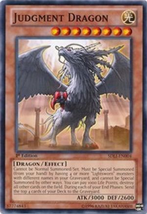 Judgment Dragon (SDLI-EN004) - Structure Deck: Realm of Light 1st Edition - Premium Yugioh Single from Konami - Just $0.40! Shop now at Game Crave Tournament Store