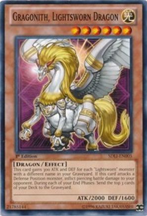 Gragonith, Lightsworn Dragon (SDLI-EN005) - Structure Deck: Realm of Light 1st Edition - Premium Yugioh Single from Konami - Just $0.25! Shop now at Game Crave Tournament Store