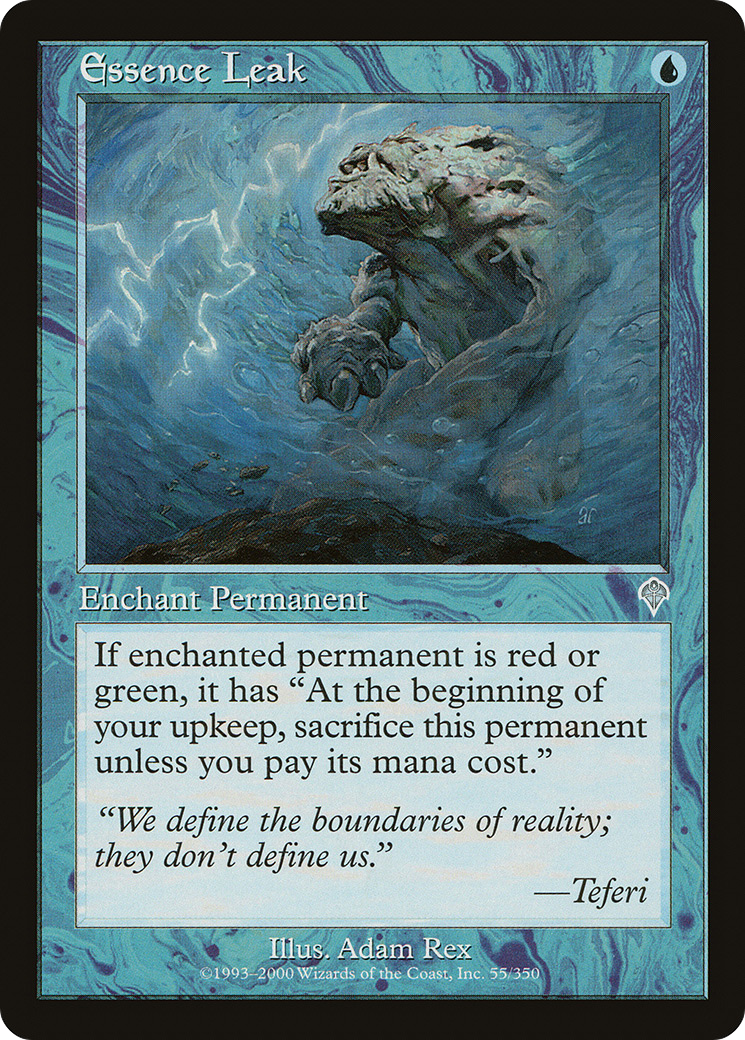 Essence Leak (INV-055) - Invasion - Premium MTG Single from Wizards of the Coast - Just $0.08! Shop now at Game Crave Tournament Store