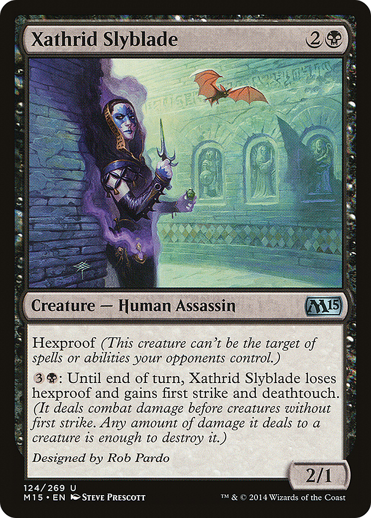 Xathrid Slyblade (M15-124) - Magic 2015 Foil - Premium MTG Single from Wizards of the Coast - Just $0.19! Shop now at Game Crave Tournament Store