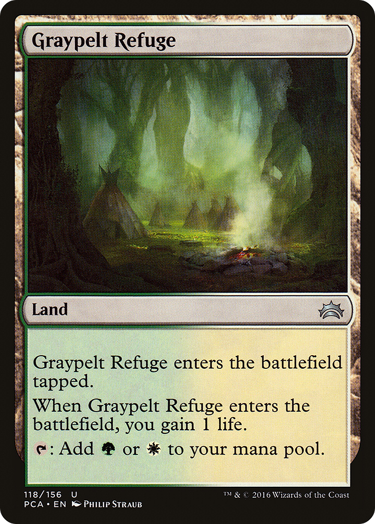 Graypelt Refuge (PCA-118) - Planechase Anthology - Premium MTG Single from Wizards of the Coast - Just $0.08! Shop now at Game Crave Tournament Store