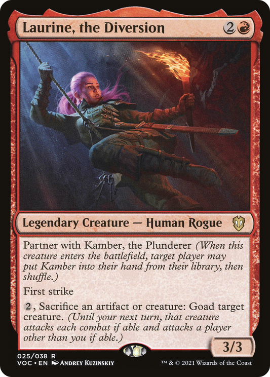 Laurine, the Diversion (VOC-025) - Crimson Vow Commander - Premium MTG Single from Wizards of the Coast - Just $0.08! Shop now at Game Crave Tournament Store