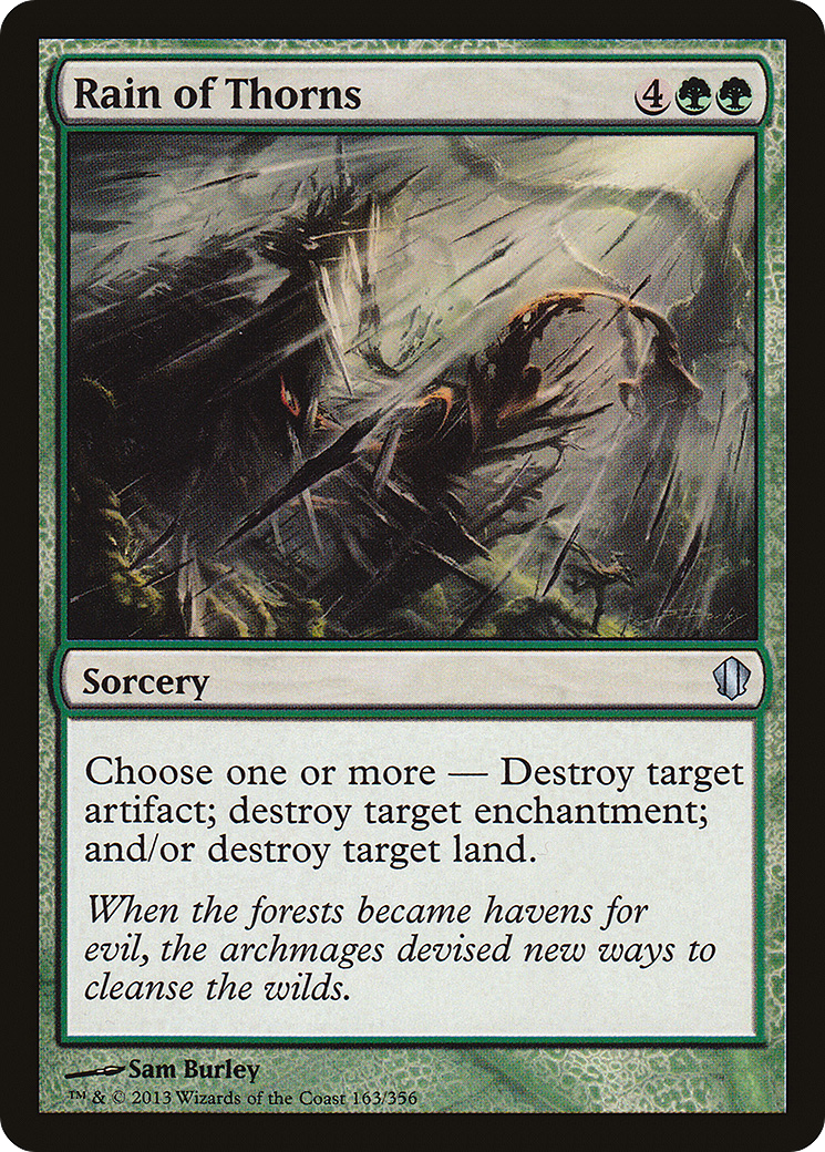 Rain of Thorns (C13-163) - Commander 2013 - Premium MTG Single from Wizards of the Coast - Just $0.08! Shop now at Game Crave Tournament Store