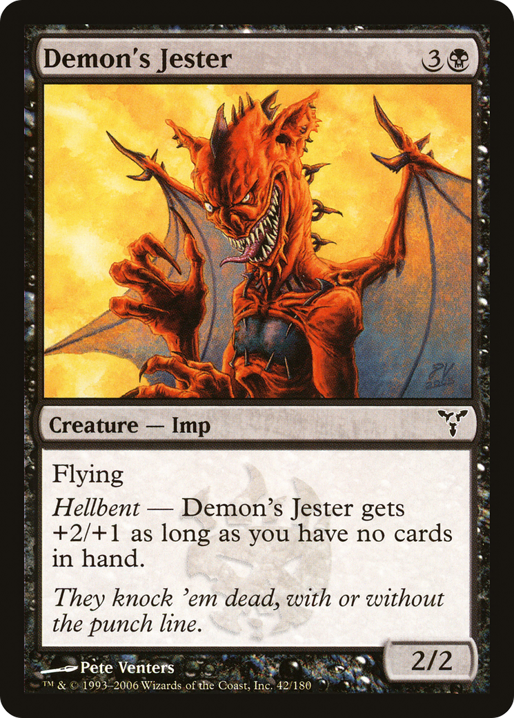 Demon's Jester (DIS-042) - Dissension Foil - Premium MTG Single from Wizards of the Coast - Just $0.11! Shop now at Game Crave Tournament Store