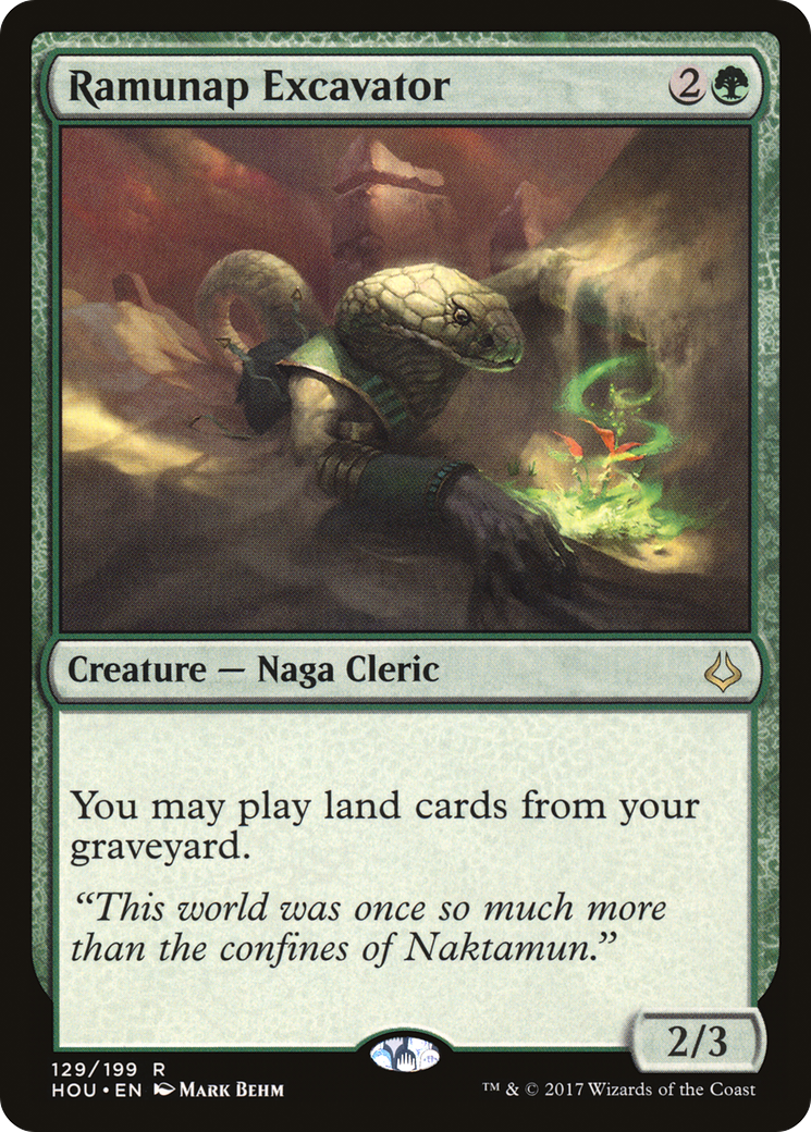 Ramunap Excavator (HOU-129) - Hour of Devastation - Premium MTG Single from Wizards of the Coast - Just $0.85! Shop now at Game Crave Tournament Store