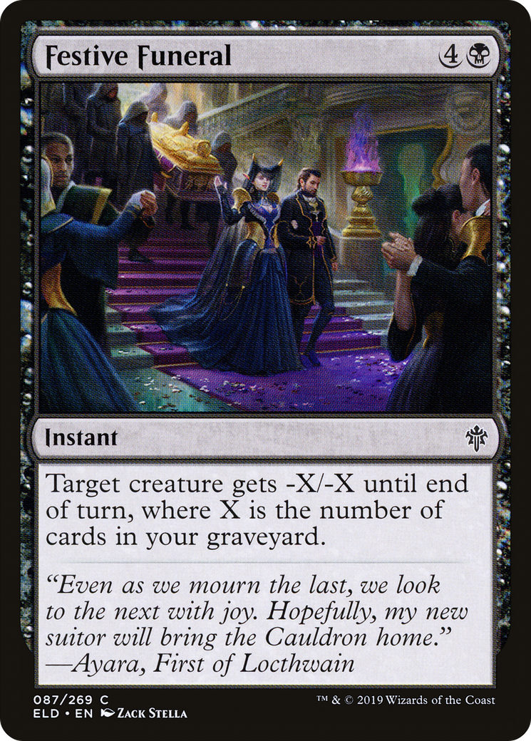 Festive Funeral (ELD-087) - Throne of Eldraine - Premium MTG Single from Wizards of the Coast - Just $0.08! Shop now at Game Crave Tournament Store