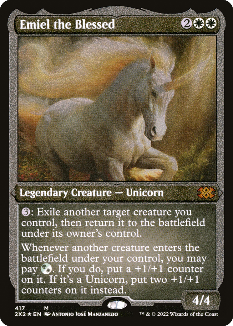 Emiel the Blessed (2X2-417) - Double Masters 2022 Etched Foil - Premium MTG Single from Wizards of the Coast - Just $12.26! Shop now at Game Crave Tournament Store