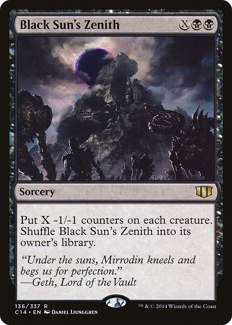 Black Sun's Zenith (C14-136) - Commander 2014 - Premium MTG Single from Wizards of the Coast - Just $0.31! Shop now at Game Crave Tournament Store