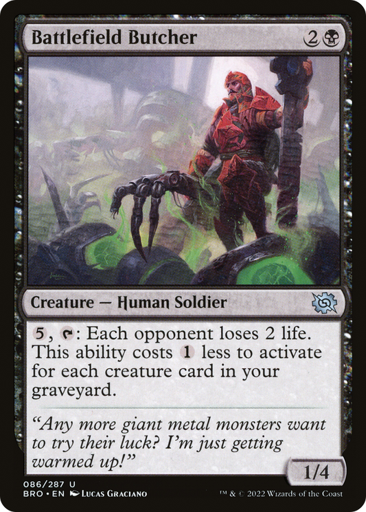 Battlefield Butcher (BRO-086) - The Brothers' War - Premium MTG Single from Wizards of the Coast - Just $0.08! Shop now at Game Crave Tournament Store