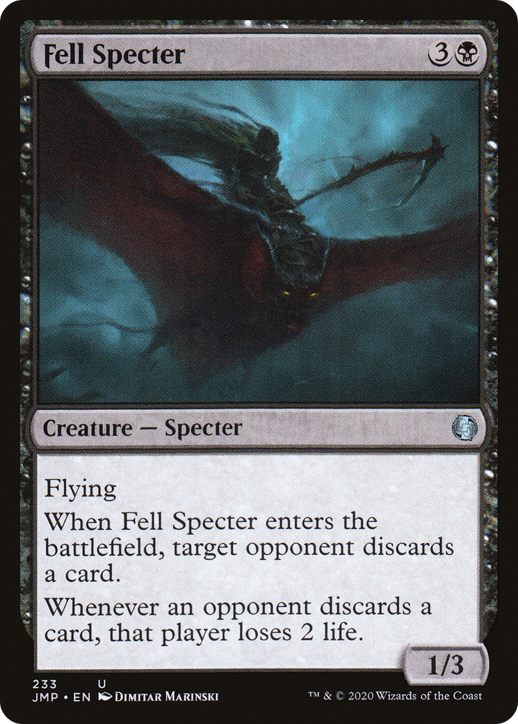 Fell Specter (JMP-233) - Jumpstart - Premium MTG Single from Wizards of the Coast - Just $0.25! Shop now at Game Crave Tournament Store