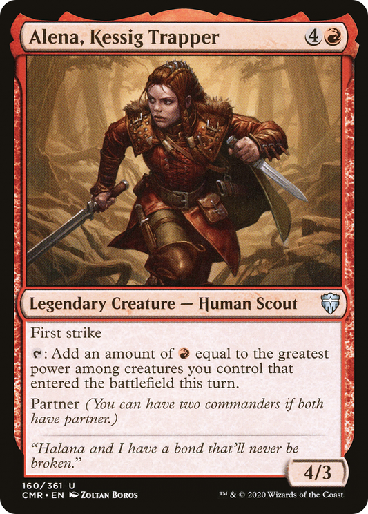 Alena, Kessig Trapper (CMR-160) - Commander Legends Foil - Premium MTG Single from Wizards of the Coast - Just $0.25! Shop now at Game Crave Tournament Store