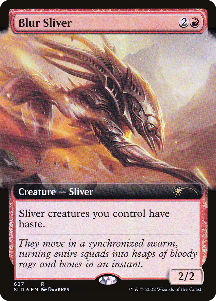 Blur Sliver (SLD-637) - Secret Lair Drop: (Extended Art) Foil - Premium MTG Single from Wizards of the Coast - Just $53.52! Shop now at Game Crave Tournament Store