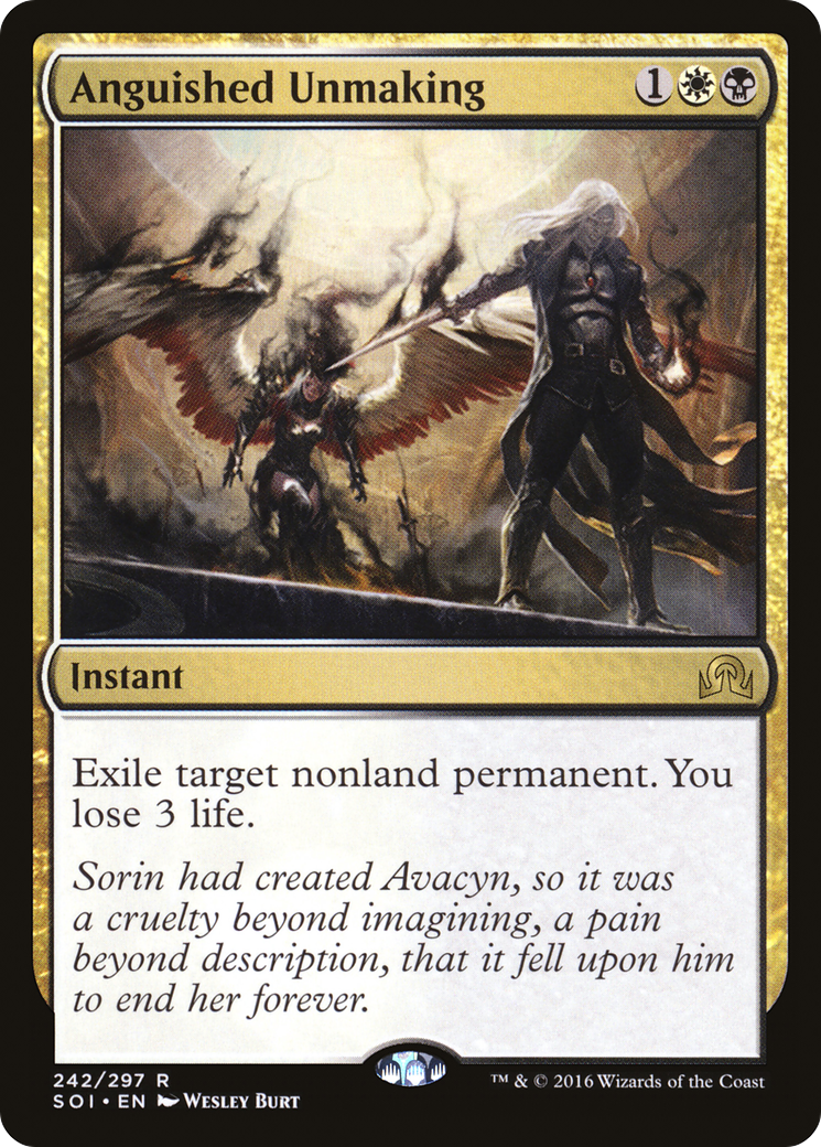 Anguished Unmaking (SOI-242) - Shadows over Innistrad Foil - Premium MTG Single from Wizards of the Coast - Just $5.05! Shop now at Game Crave Tournament Store