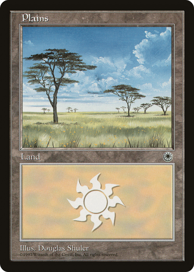 Plains (POR-196) - Portal - Premium MTG Single from Wizards of the Coast - Just $0.08! Shop now at Game Crave Tournament Store