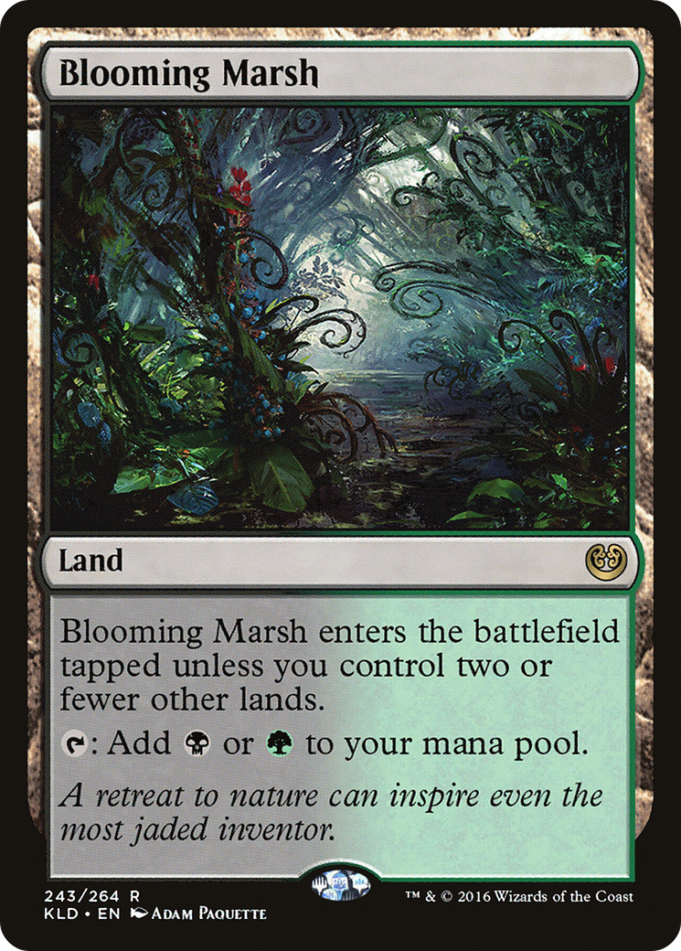 Blooming Marsh (KLD-243) - Kaladesh Foil - Premium MTG Single from Wizards of the Coast - Just $1.54! Shop now at Game Crave Tournament Store