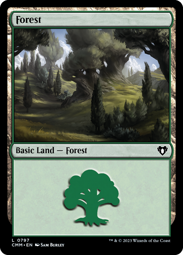 Forest (CMM-797) - Commander Masters - Premium MTG Single from Wizards of the Coast - Just $0.08! Shop now at Game Crave Tournament Store