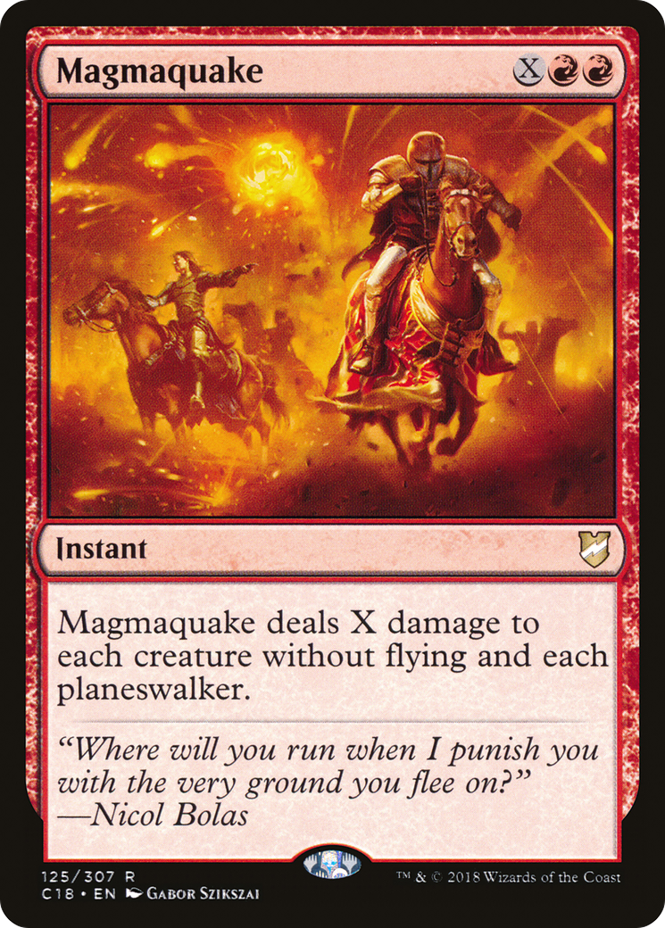 Magmaquake (C18-125) - Commander 2018 - Premium MTG Single from Wizards of the Coast - Just $0.08! Shop now at Game Crave Tournament Store