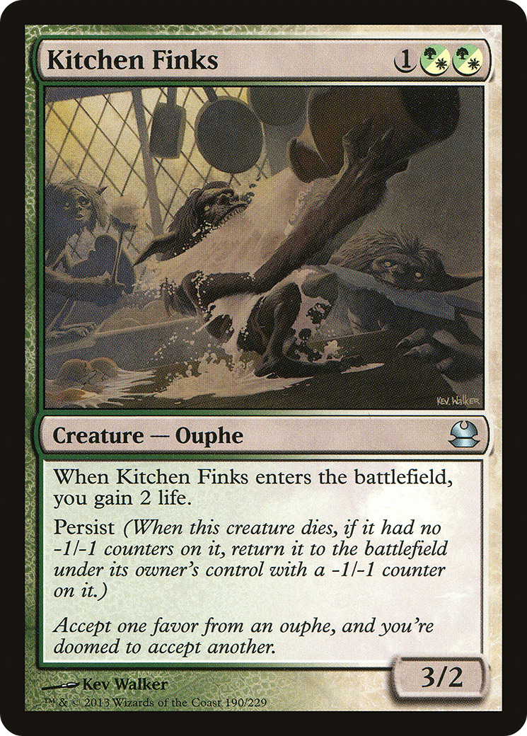 Kitchen Finks (MMA-190) - Modern Masters - Premium MTG Single from Wizards of the Coast - Just $0.09! Shop now at Game Crave Tournament Store