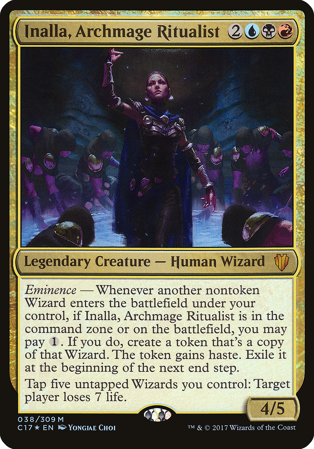 Inalla, Archmage Ritualist (OC17-038) - Commander 2017 Oversized Foil - Premium MTG Single from Wizards of the Coast - Just $0.41! Shop now at Game Crave Tournament Store