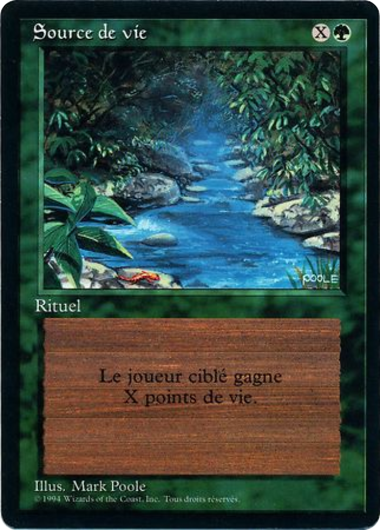 Stream of Life (FBB-217) - Foreign Black Border - Premium MTG Single from Wizards of the Coast - Just $0.48! Shop now at Game Crave Tournament Store