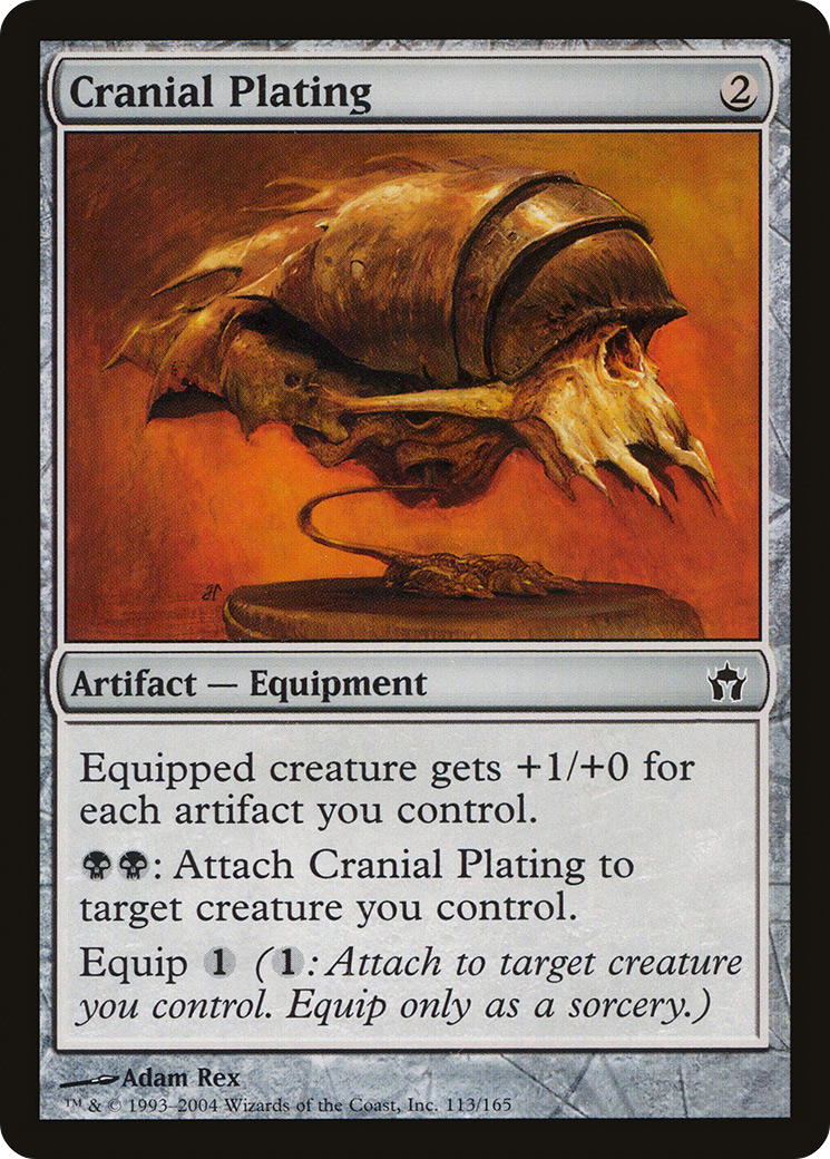 Cranial Plating (5DN-113) - Fifth Dawn Foil - Premium MTG Single from Wizards of the Coast - Just $0.98! Shop now at Game Crave Tournament Store