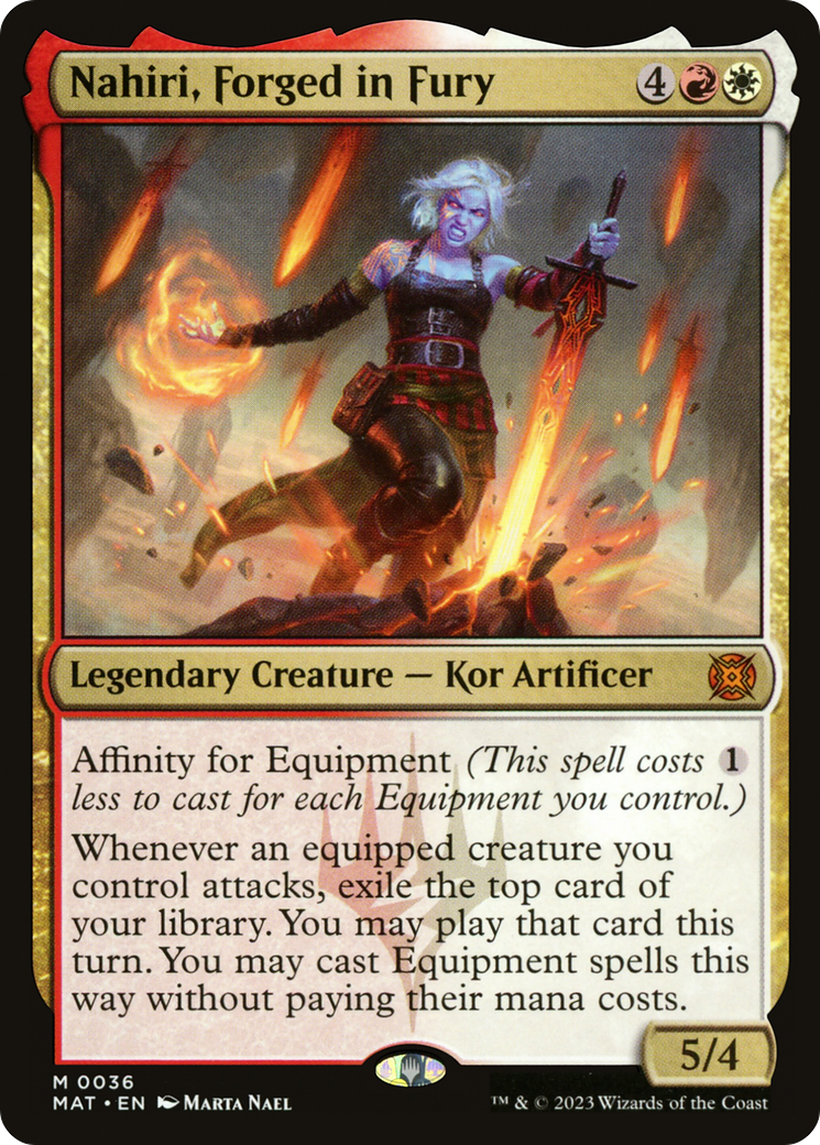 Nahiri, Forged in Fury (MAT-036) - March of the Machine: The Aftermath - Premium MTG Single from Wizards of the Coast - Just $2.47! Shop now at Game Crave Tournament Store