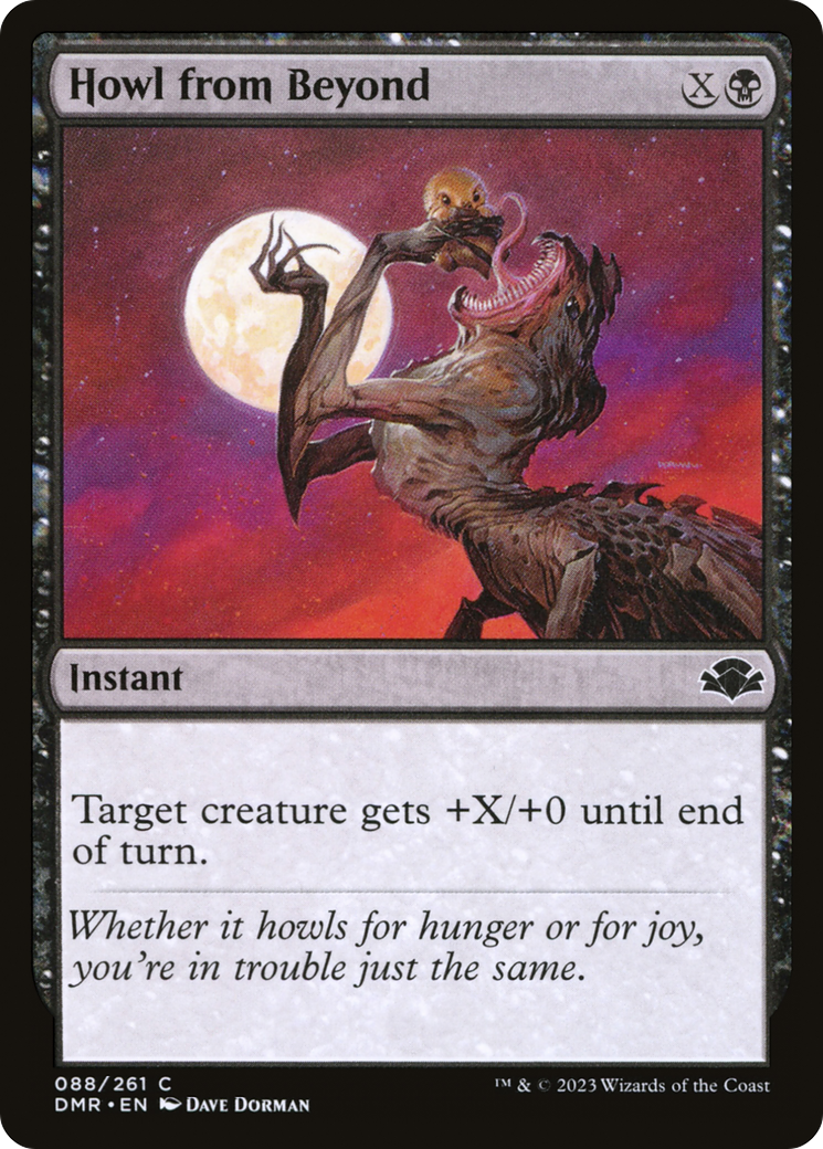 Howl from Beyond (DMR-088) - Dominaria Remastered - Premium MTG Single from Wizards of the Coast - Just $0.18! Shop now at Game Crave Tournament Store