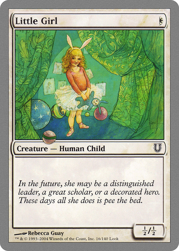 Little Girl (UNH-016) - Unhinged - Premium MTG Single from Wizards of the Coast - Just $0.08! Shop now at Game Crave Tournament Store