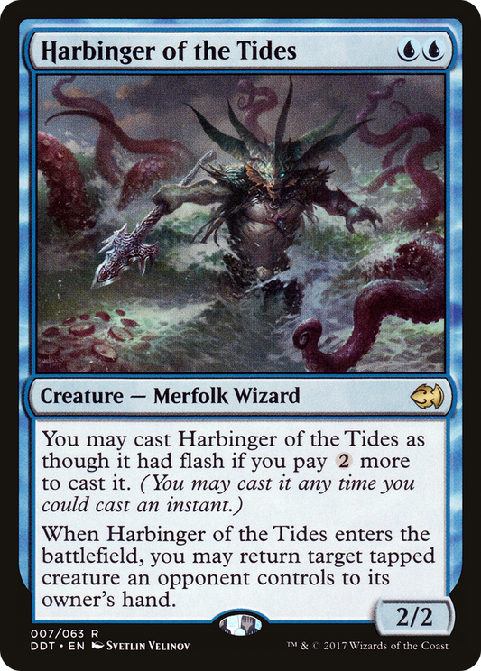 Harbinger of the Tides (DDT-007) - Duel Decks: Merfolk vs. Goblins - Premium MTG Single from Wizards of the Coast - Just $0.11! Shop now at Game Crave Tournament Store