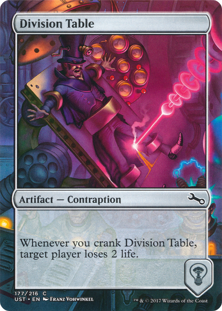 Division Table (UST-177) - Unstable (Borderless) - Premium MTG Single from Wizards of the Coast - Just $0.25! Shop now at Game Crave Tournament Store