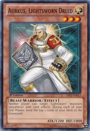 Aurkus, Lightsworn Druid (SDLI-EN013) - Structure Deck: Realm of Light 1st Edition - Premium Yugioh Single from Konami - Just $0.37! Shop now at Game Crave Tournament Store