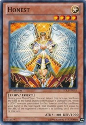 Honest (SDLI-EN016) - Structure Deck: Realm of Light 1st Edition - Premium Yugioh Single from Konami - Just $0.26! Shop now at Game Crave Tournament Store