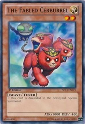 The Fabled Cerburrel (SDLI-EN021) - Structure Deck: Realm of Light 1st Edition - Premium Yugioh Single from Konami - Just $0.26! Shop now at Game Crave Tournament Store