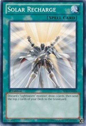 Solar Recharge (SDLI-EN026) - Structure Deck: Realm of Light 1st Edition - Premium Yugioh Single from Konami - Just $1.18! Shop now at Game Crave Tournament Store