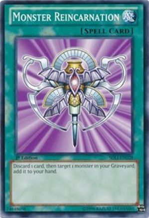 Monster Reincarnation (SDLI-EN028) - Structure Deck: Realm of Light 1st Edition - Premium Yugioh Single from Konami - Just $0.25! Shop now at Game Crave Tournament Store