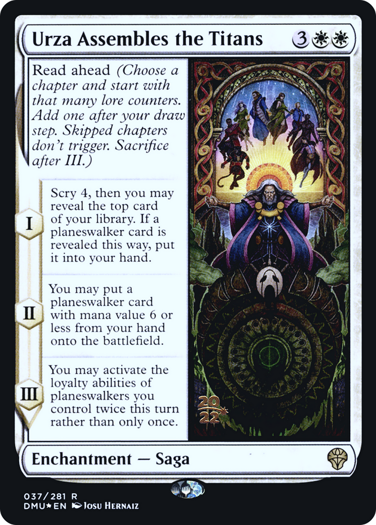Urza Assembles the Titans (PDMU-37S) - Dominaria United Promos Foil - Premium MTG Single from Wizards of the Coast - Just $0.27! Shop now at Game Crave Tournament Store
