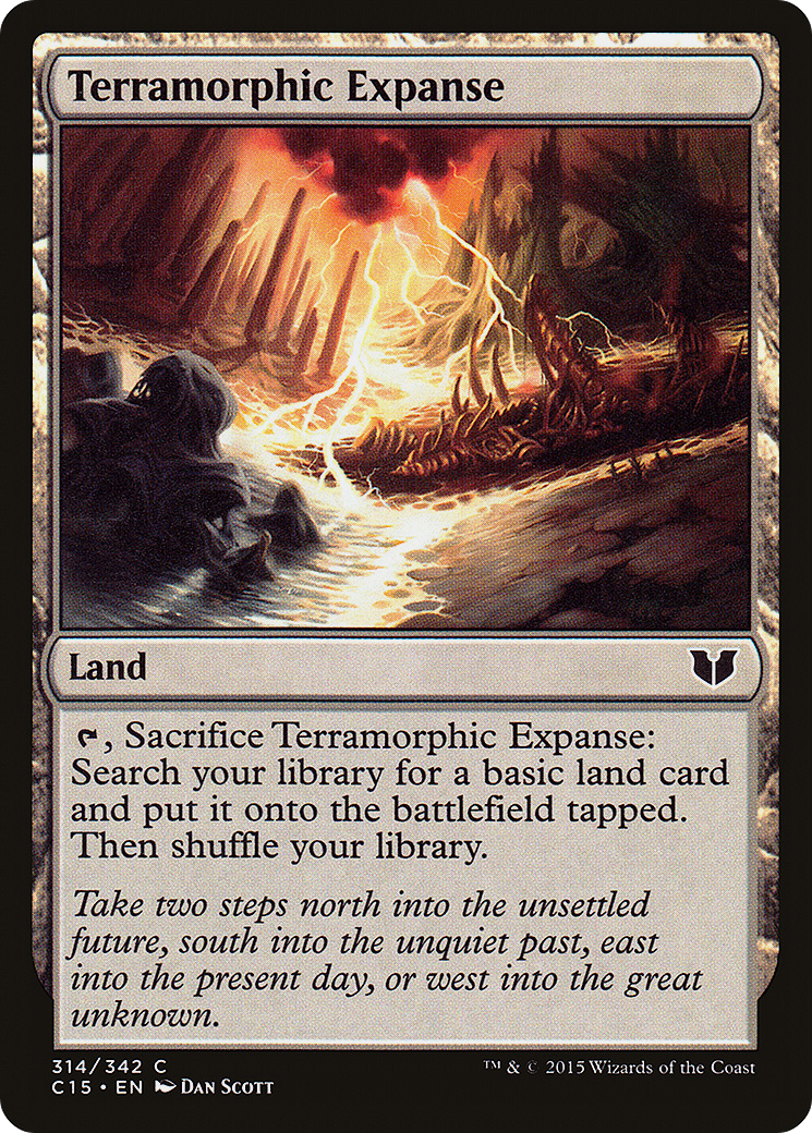 Terramorphic Expanse (C15-314) - Commander 2015 - Premium MTG Single from Wizards of the Coast - Just $0.25! Shop now at Game Crave Tournament Store