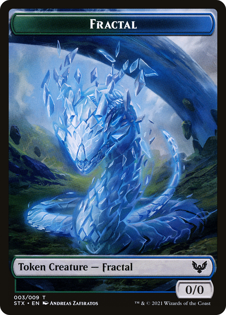 Fractal (TSTX-003) - Strixhaven: School of Mages Tokens Foil - Premium MTG Single from Wizards of the Coast - Just $0! Shop now at Game Crave Tournament Store