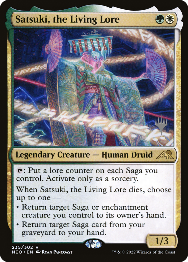 Satsuki, the Living Lore (PNEO-235P) - Kamigawa: Neon Dynasty Promos - Premium MTG Single from Wizards of the Coast - Just $0.14! Shop now at Game Crave Tournament Store