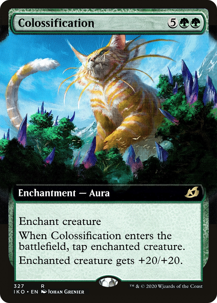 Colossification (IKO-327) - Ikoria: Lair of Behemoths: (Extended Art) Foil - Premium MTG Single from Wizards of the Coast - Just $3.90! Shop now at Game Crave Tournament Store