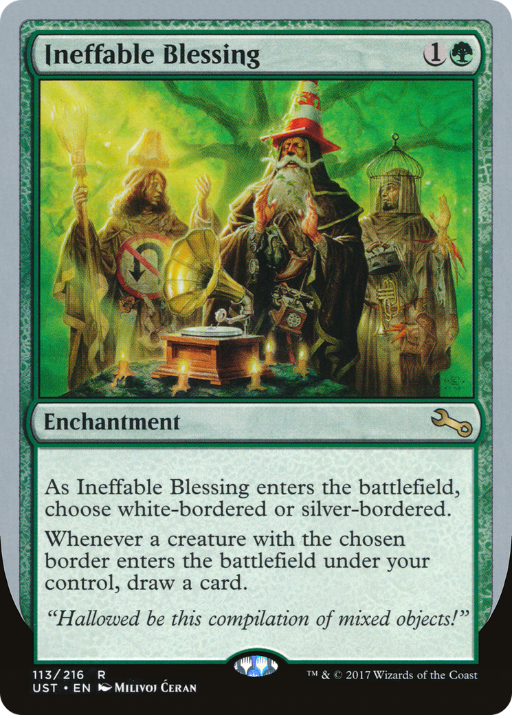 Ineffable Blessing (UST-113C) - Unstable - Premium MTG Single from Wizards of the Coast - Just $0.31! Shop now at Game Crave Tournament Store