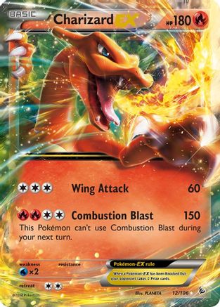 Charizard-EX 12/106 - Flashfire Holofoil - Premium Pokemon Single from Nintendo - Just $7.30! Shop now at Game Crave Tournament Store