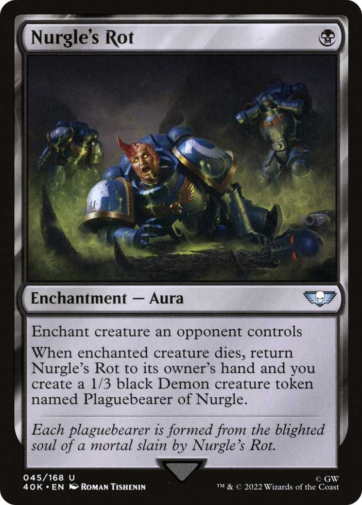 Nurgle's Rot (40K-045) - Warhammer 40,000 Commander - Premium MTG Single from Wizards of the Coast - Just $0.25! Shop now at Game Crave Tournament Store