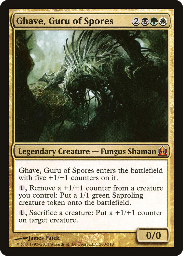 Ghave, Guru of Spores (CMD-200) - Commander 2011 - Premium MTG Single from Wizards of the Coast - Just $0.15! Shop now at Game Crave Tournament Store