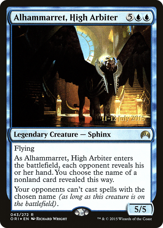 Alhammarret, High Arbiter (PORI-43S) - Magic Origins Promos Foil - Premium MTG Single from Wizards of the Coast - Just $0.42! Shop now at Game Crave Tournament Store