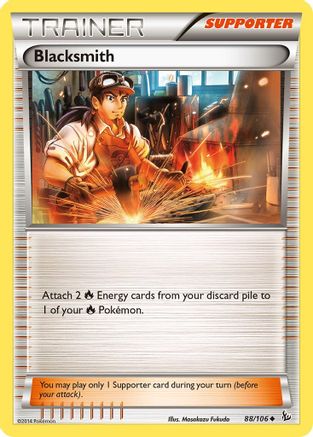 Blacksmith 88/106 - Flashfire - Premium Pokemon Single from Nintendo - Just $1.38! Shop now at Game Crave Tournament Store