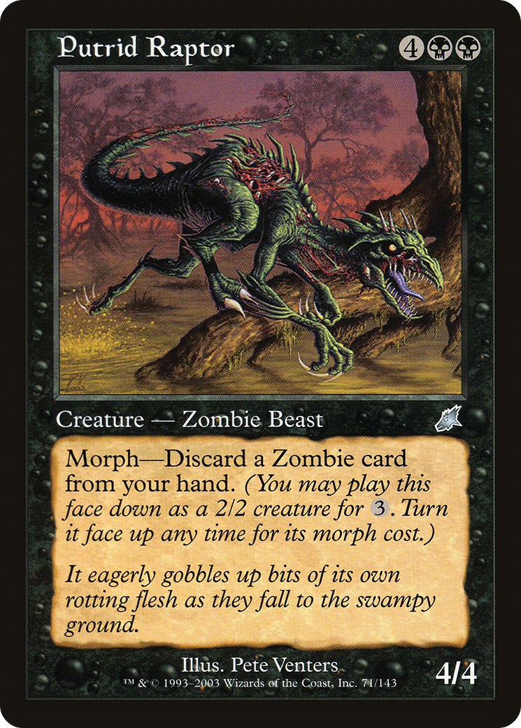 Putrid Raptor (SCG-071) - Scourge Foil - Premium MTG Single from Wizards of the Coast - Just $0.30! Shop now at Game Crave Tournament Store