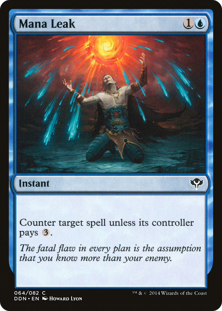 Mana Leak (DDN-064) - Duel Decks: Speed vs. Cunning - Premium MTG Single from Wizards of the Coast - Just $0.25! Shop now at Game Crave Tournament Store