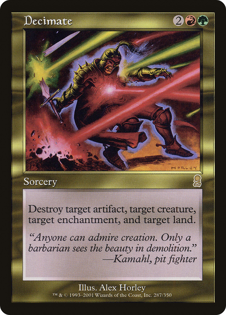 Decimate (ODY-287) - Odyssey - Premium MTG Single from Wizards of the Coast - Just $0.24! Shop now at Game Crave Tournament Store