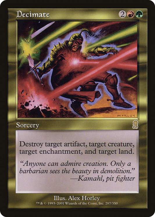 Decimate (ODY-287) - Odyssey - Premium MTG Single from Wizards of the Coast - Just $0.24! Shop now at Game Crave Tournament Store